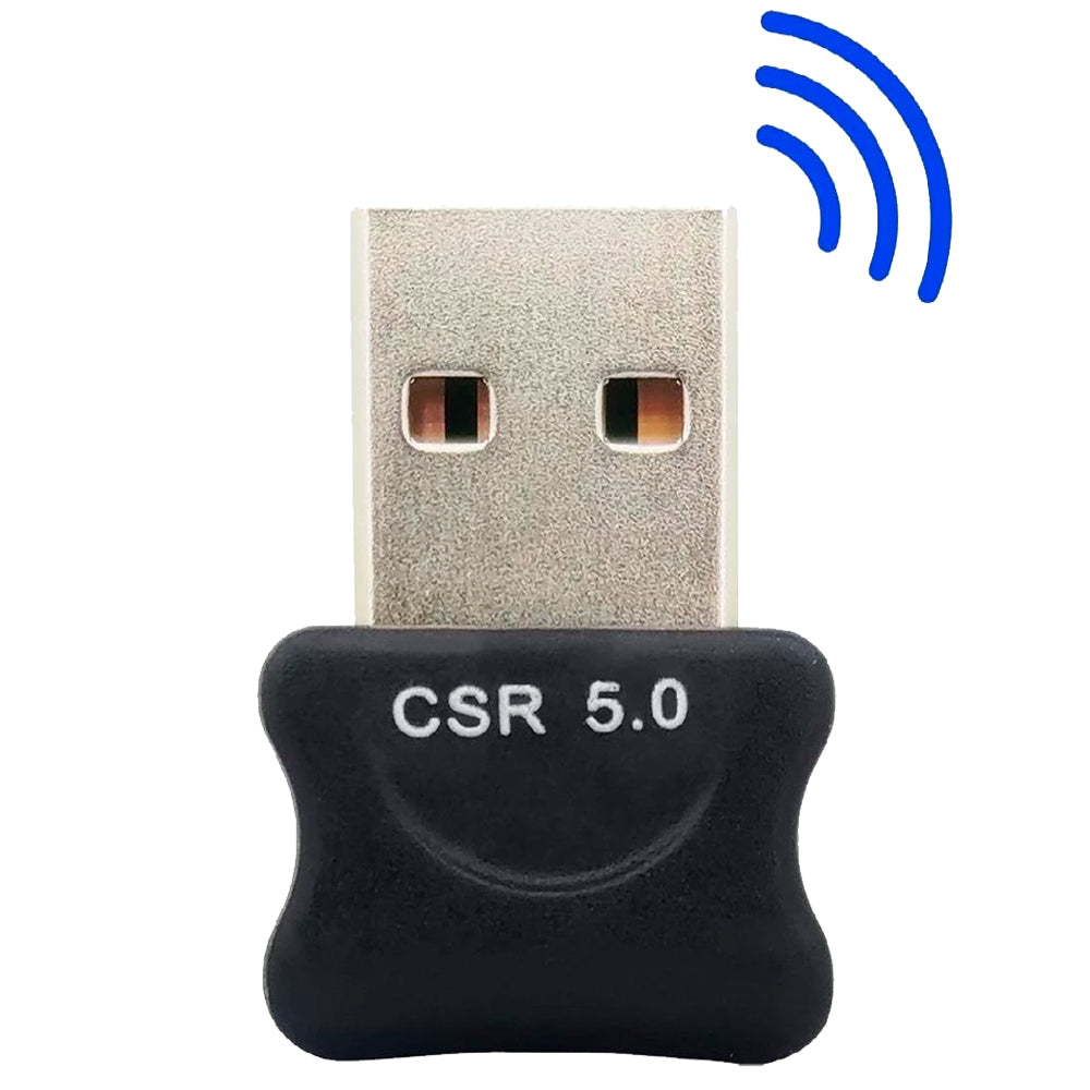 Mini Adaptador Bluetooth 5.0, Alcance Até 20 Metros, USB Dongle, Plug And Play, XK-08, Preto